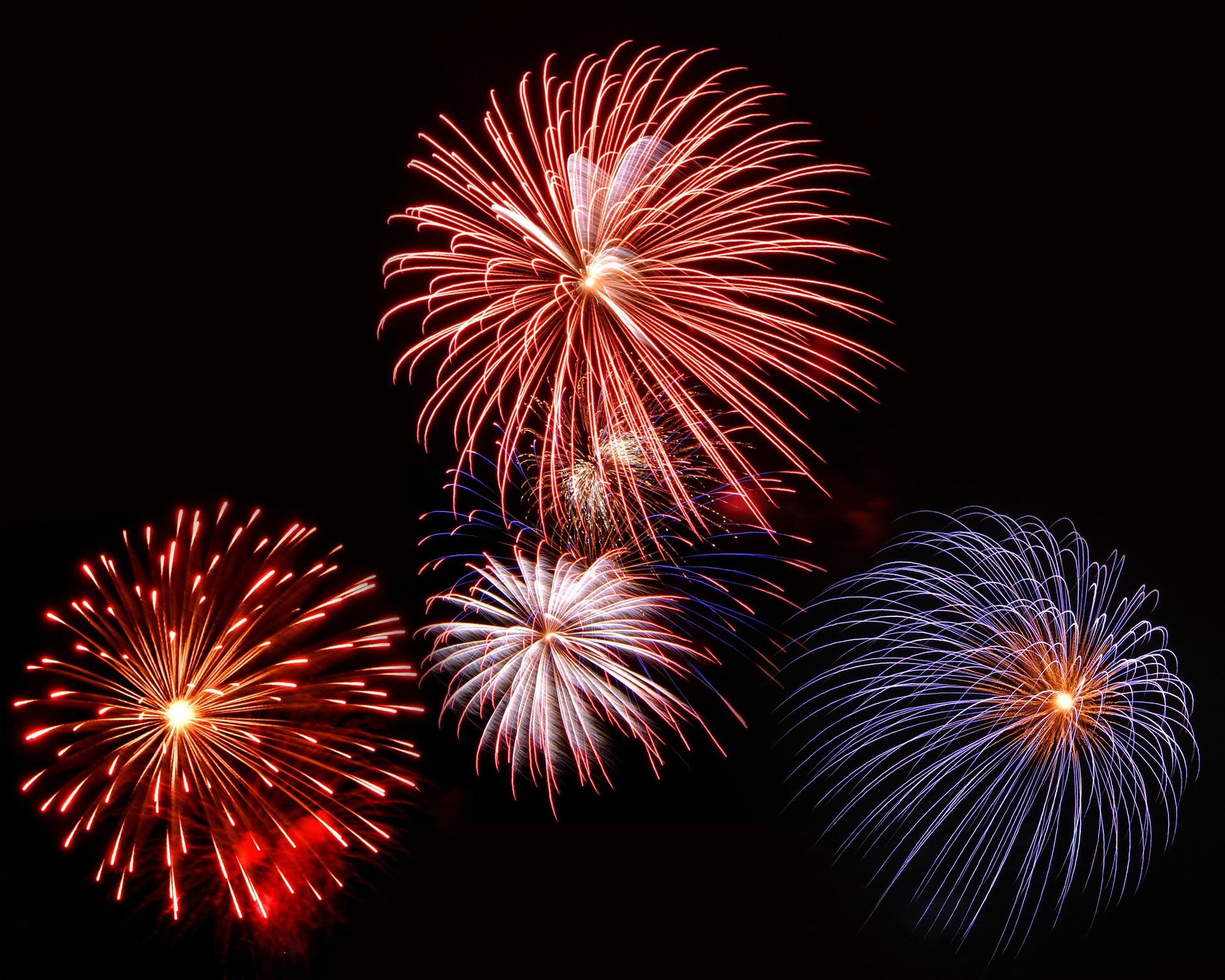 July 4th fireworks celebration